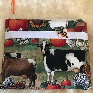 Rare Vintage 1980’s Handmade Custom Cosmetic Bag